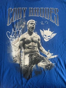 NEW w/o tags WWE x Cody Rhodes American Nightmare Blue Graphic T-Shirt Size XL - Picture 1 of 5