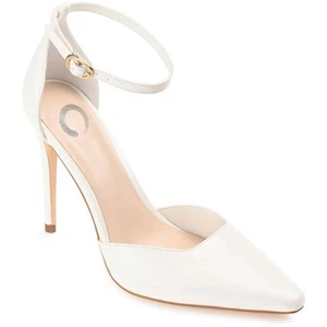 Journee Collection Womens Miriem Ivory Stiletto Pumps 9.5 Medium (B,M) BHFO 5448 - Picture 1 of 1