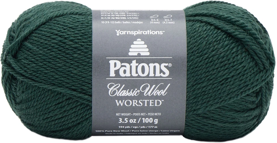 Patons Classic Wool Yarn-Pine - 5 Pack - Image 1 of 1