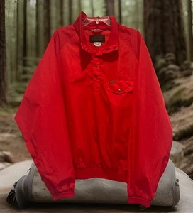 Vintage Eddie Bauer Men’s Size XXL Windbreaker Red  - Picture 1 of 12