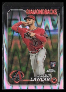 2024 Topps Chrome #229 Jordan Lawlar Raywave Refractors Rookie - Bild 1 von 2