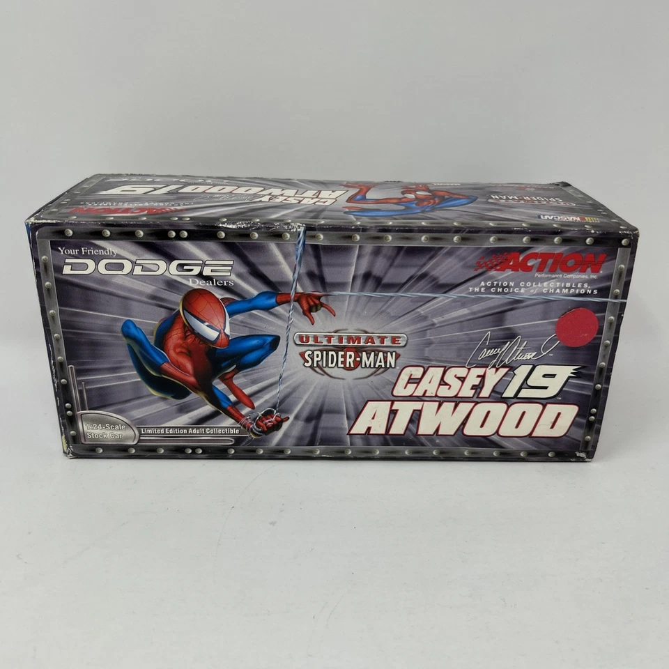 Action Dodge Intrepid Casey Atwood #19 Ultimate Spider Man 1:24 Diecast Car NEW - Image 1 of 1