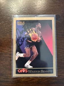 1990-91 Skybox - Winston Bennett #48 (RC) IP Autograph - Picture 1 of 2