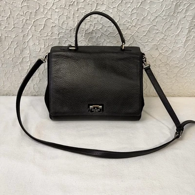 Bolso Bandolera Kate Spade Bolso de Mano Cuero Negro Cartera Bolso de Hombro Cartera Foto 1 de 4