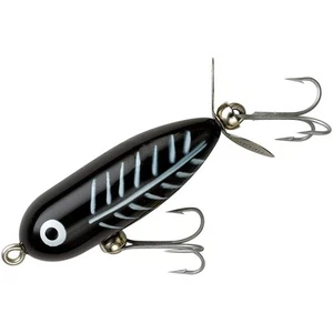 Esca da pesca Heddon Tiny Torpedo 1/4 oz - Black Shore Minnow - Foto 1 di 1