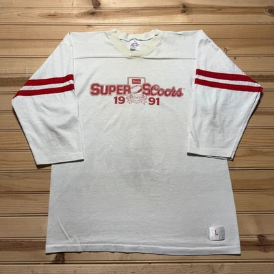 Camiseta de fútbol vintage 1991 Coors Beer Super Scoors cuello en V hecha en EE. UU. - talla grande Foto 1 de 4