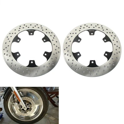 For YAMAHA 2x Front Brake Rotors Vmax 1200 VMX1200 85-92 XVZ1300D XV1100 Virago - Image 1 of 4