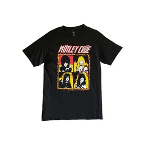 Motley Crue T-shirt Medium Black Rock & Roll Memorabilia Graphic Band Tee Unisex - Picture 1 of 6