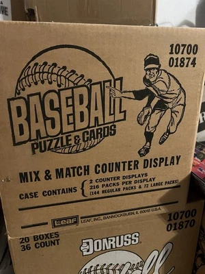 1987 Donruss Baseball Counter Display Case Factory Sealed - Image 1 of 2