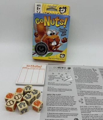 Gamewright Go Nuts Completely Cracked Up Dice Game 2008 Squirrels Quick Playing - Image 1 of 4