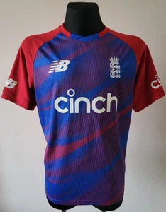 England 2021 Cricket National Team New Balance shirt size Large - Picture 1 of 7