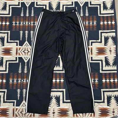 Vintage Adidas Track Pants Baggy Swishy Nylon 2002 - Image 1 of 4