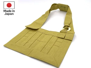 Bata budista japonesa Kesa Rakusu amarillo mostaza Soto Zen monjes Ryosan Kyoto - Imagen 1 de 8