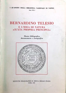 (Filosofia) BERNARDINO TELESIO E L’IDEA DI NATURA <<IUXTA PROPRIA PRINCIPIA> - Imagen 1 de 1