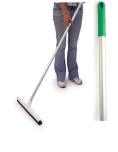 Professional Food Hygiene 18" Colour Coded Floor Squeegee Blade & Green Handle - Picture 1 of 1