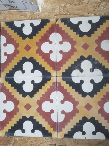 True Vintage Encaustic Geometric Moroccan Floor 2 Square Metres Cover