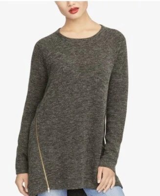 Suéter Rachel Rachel Roy Cremallera Asimétrica Brezo Berenjena M Foto 1 de 2