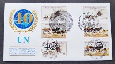 *ENVÍO GRATUITO Carro de caballos 1985 40 aniversario Naciones Unidas (sello FDC) *diff PMK Foto 1 de 4