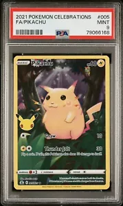 Pokémon Celebrations 2021 arte completo Pikachu 005/025 PSA 9 como nuevo raro - Imagen 1 de 2