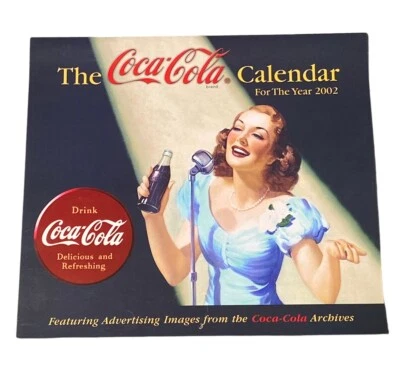 2002 Coca-Cola Calendar Advertising Images From The Archives Collectible - Image 1 of 2