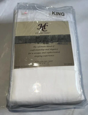 King /Queen Size Bed Skirt 2white King And 2 Gray Queen Hotel Collection - Image 1 of 4