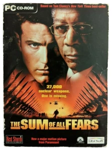 PC CD-ROM The Sum Of All Fears With Manual Tested Fully Working Free UK Postage - Picture 1 of 4