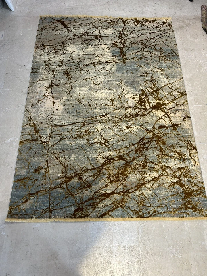 Tapete de área grande de luxo tapetes de bambu e seda para quarto sala de estar  - Imagem 1 de 4