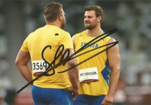 Atletismo: foto de acción firmada por Simon Pettersson 6x4 Tokio 2020 + certificado de autenticidad *SUECIA* - Imagen 1 de 1