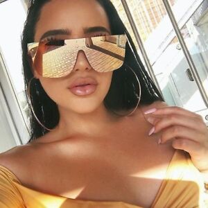  SUNGLASSES OVER THE HILLS WOMEN OVERSIZED FLAT TOP WOMEN SHADES GAFAS GG