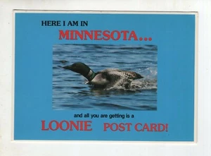 Here I Am In Minnesota and All You're Getting is a Loonie Post Card! - Picture 1 of 2