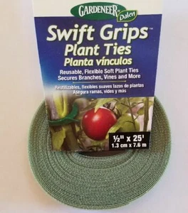 Gardeneer Swift Grips Plant Ties Plant Support Non-slip Grip 1/2" X 25 ft - Picture 1 of 3