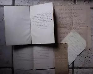 Rowland Freeman Diary 1800's Gloucester County Cheltenham England Hand Written - Picture 1 of 12