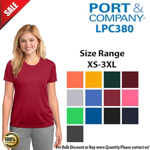 Port & Company LPC380 Womens Short Sleeve Dri-Fit Performance Crew Neck T-Shirt - Picture 1 of 7