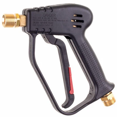 TECHKAR Hochdruckpistole Profi mit M22x1,5 AG Pistole für Kärcher HD HDS Kränzle Reinige