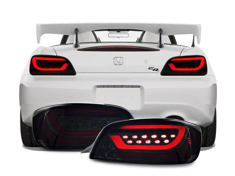 DEPO Black Chrome/Smoke LED Light Bar Sequential Tail For 2000-2009 Honda S2000 Foto 1 de 4