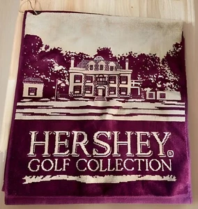 Hershey Golf Collection Country Club Golf Towel Burgundy - Picture 1 of 6