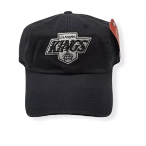 American Needle Los Angeles Kings Blue Line Black Chevy Adjustable Strap Dad Hat - Picture 1 of 5