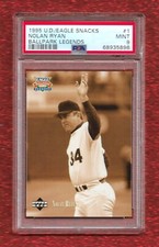 1995 UPPER DECK EAGLE SNACKS #1 NOLAN RYAN PSA 9 BALLPARK LEGENDS HOF RANGERS