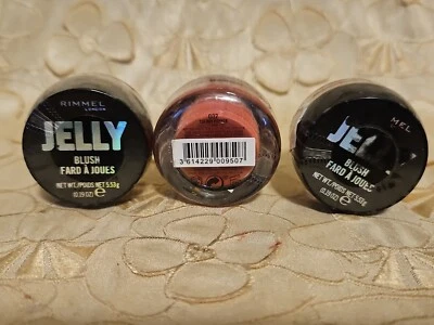3-Rimmel London-Jelly Blush-002 CHERRY POPPER-GREAT BLUSH!!!- 0.19 oz-NEW/SEALED - Image 1 of 3