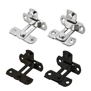 Sliding Barn Door Lock Stain90 Dless Steel 90 Degree Right Angle Latch brilliant - Picture 1 of 16