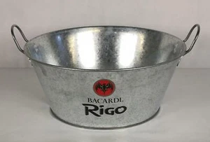 Bacardi Rigo Rum Kühler, Flaschenkühler, Eiswürfel, Metall, Wanne, Neu - Bild 1 von 4