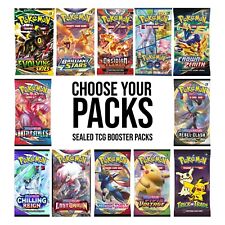 Pokemon TCG - Choose Your Booster Pack | Sealed Pokemon Packs, Evolving Skies +