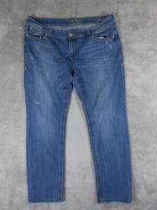 Melissa McCarthy Seven Jeans Womens Size 20 Straight Leg Blue Denim Casual - Picture 1 of 9
