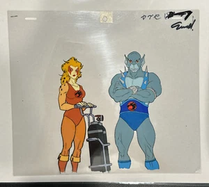 RARE Thundercats Production Cel Of Cheetara And Panthro Screen Used - Picture 1 of 4