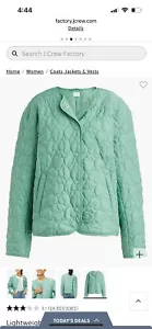 J Crew Factory Lightweight quilted heart jacket XL - Picture 1 of 4