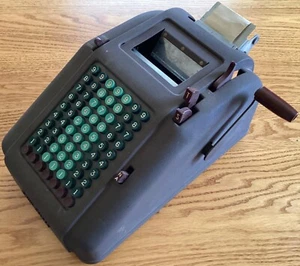 Vintage Smith & Corona Hand Crank Adding Machine - Imagen 1 de 11