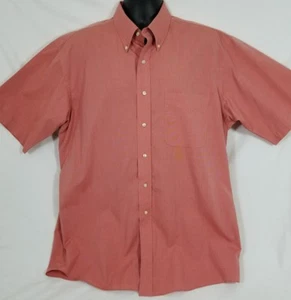 Jos A. Camisa Bank Hombre Naranja Botón Frontal Manga Corta Talla Grande  - Imagen 1 de 5