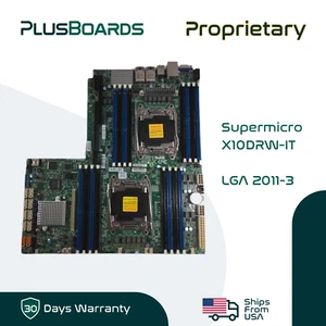 Placa madre propietaria Supermicro X10DRW-iT 2x LGA 2011-3 E5-2600 V3 V4 2x 10G - Imagen 1 de 7