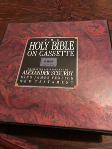 Holy Bible on Cassette New Testament King James Narrated By Alexander Scourby - Picture 1 of 7