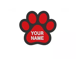 Parche de servicio bordado personalizado perro pata animal estampado cachorro costura en parche SD-P10 - Imagen 1 de 12